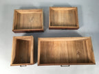 Japanese Wooden Sewing Box Vtg Haribako Chest Tansu 4 Drawers T224