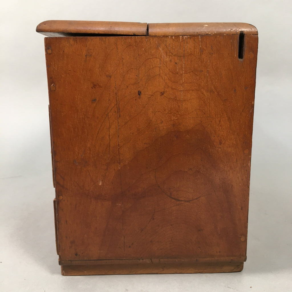 Japanese Wooden Sewing Box Vtg Haribako Chest Tansu 4 Drawers T231