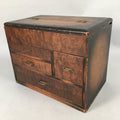Japanese Wooden Sewing Box Vtg Haribako Chest Tansu 4 Drawers T234