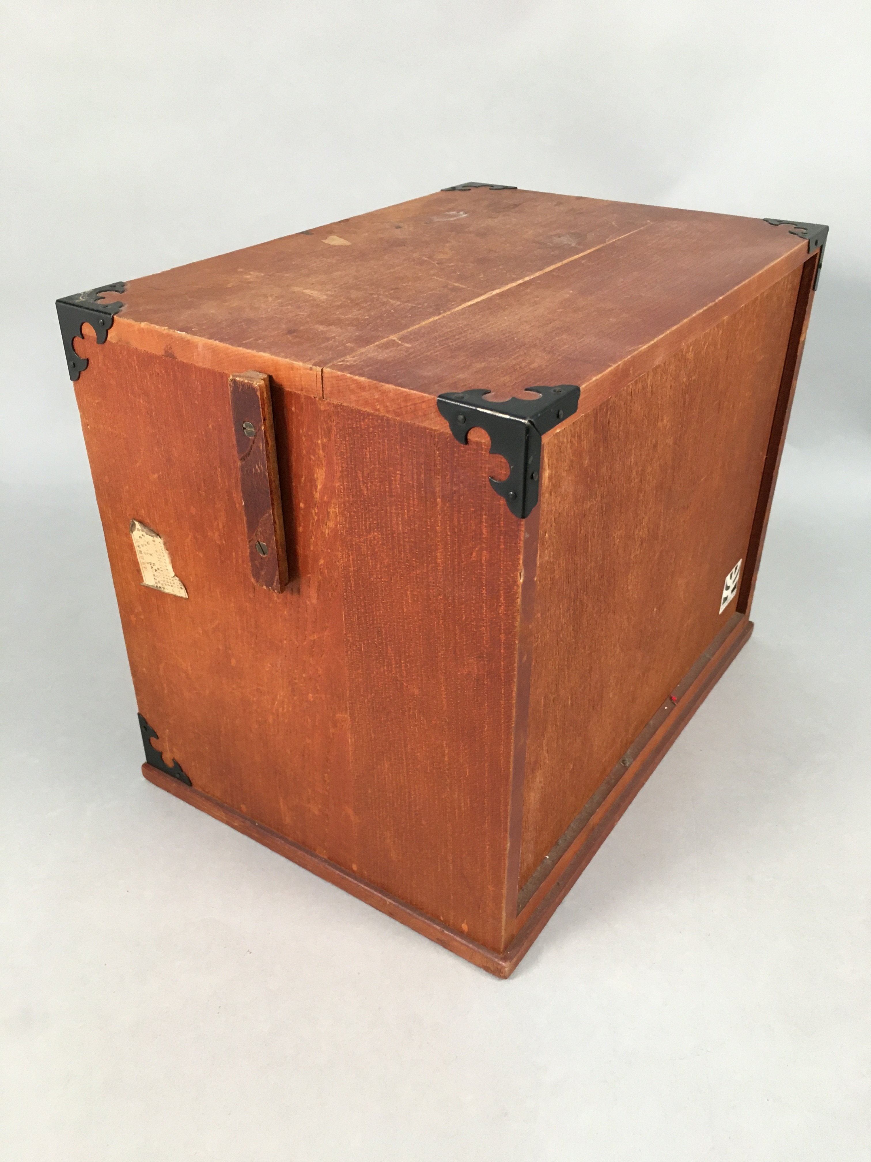 Japanese Wooden Sewing Box Vtg Haribako Chest Tansu 4 Drawers T235