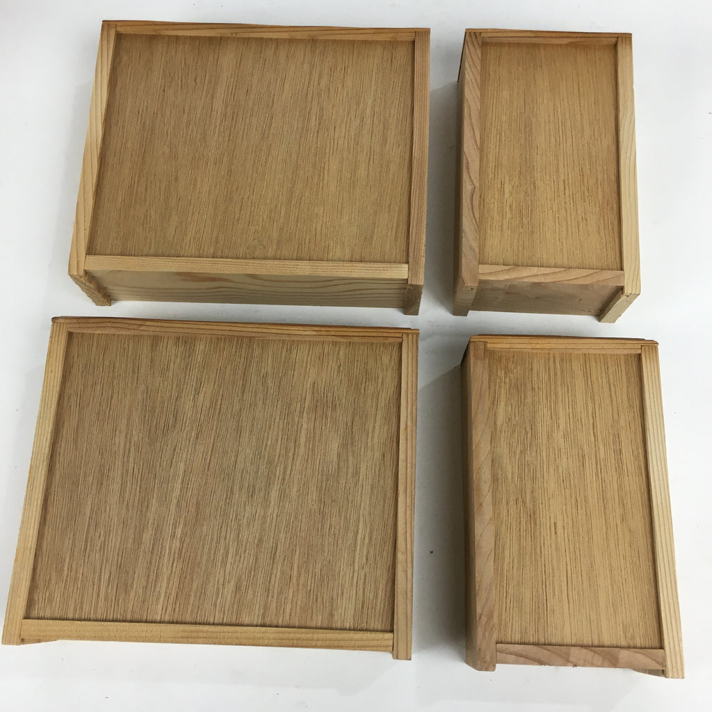 Japanese Wooden Sewing Box Vtg Haribako Chest Tansu 4 Drawers T266
