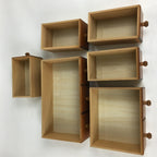 Japanese Wooden Sewing Box Vtg Haribako Chest Tansu 6 Drawers T255
