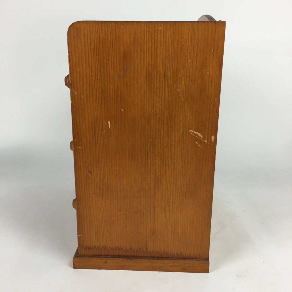 Japanese Wooden Sewing Box Vtg Haribako Chest Tansu 6 Drawers T255