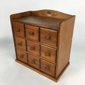 Japanese Wooden Sewing Box Vtg Haribako Chest Tansu 6 Drawers T255