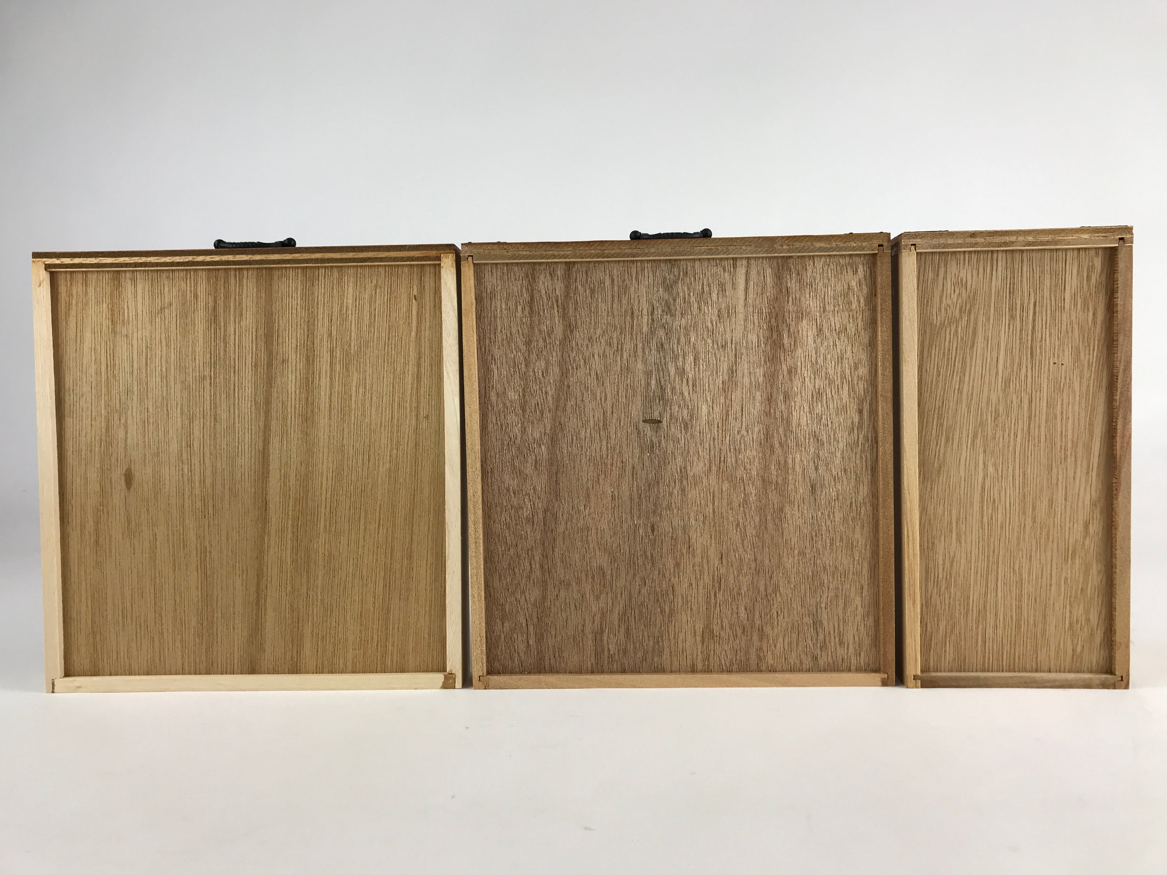 Japanese Wooden Sewing Box Vtg Haribako Tansu Folding Table Cabinet T332