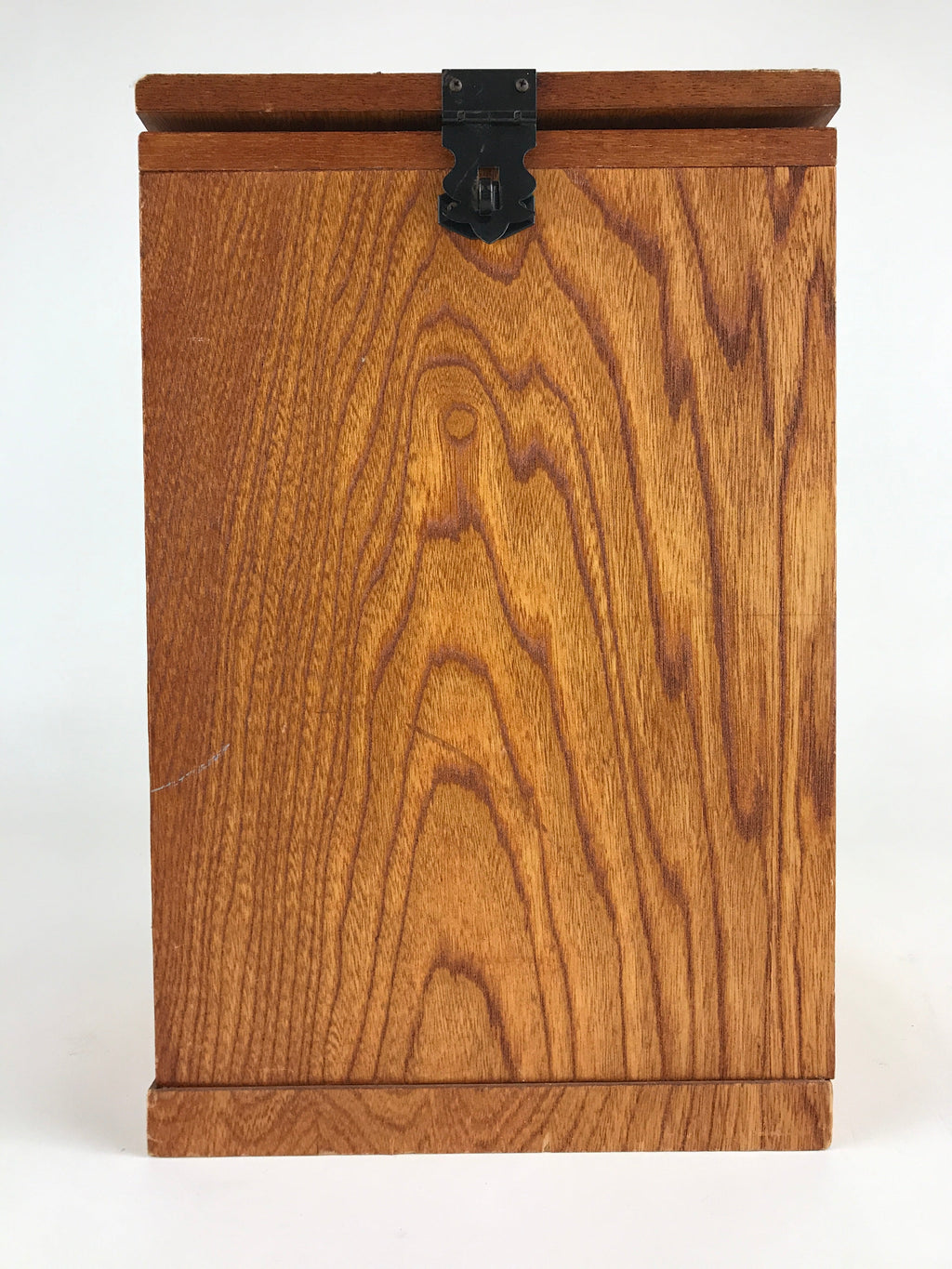 Japanese Wooden Sewing Box Vtg Haribako Tansu Folding Table Cabinet T332
