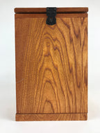 Japanese Wooden Sewing Box Vtg Haribako Tansu Folding Table Cabinet T332
