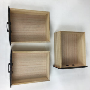 Japanese Wooden Sewing Box Vtg Kamakura Bori Haribako Chest Tansu 3 Drawers T254