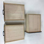 Japanese Wooden Sewing Box Vtg Kamakura Bori Haribako Chest Tansu 3 Drawers T254
