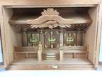 Japanese Wooden Shinto Home Shrine Vtg Kamidana God Shelf Gold KD9