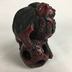Japanese Wooden Shishi Lion 2pc Set Foo Dog Figurine Statue Okimono BD644