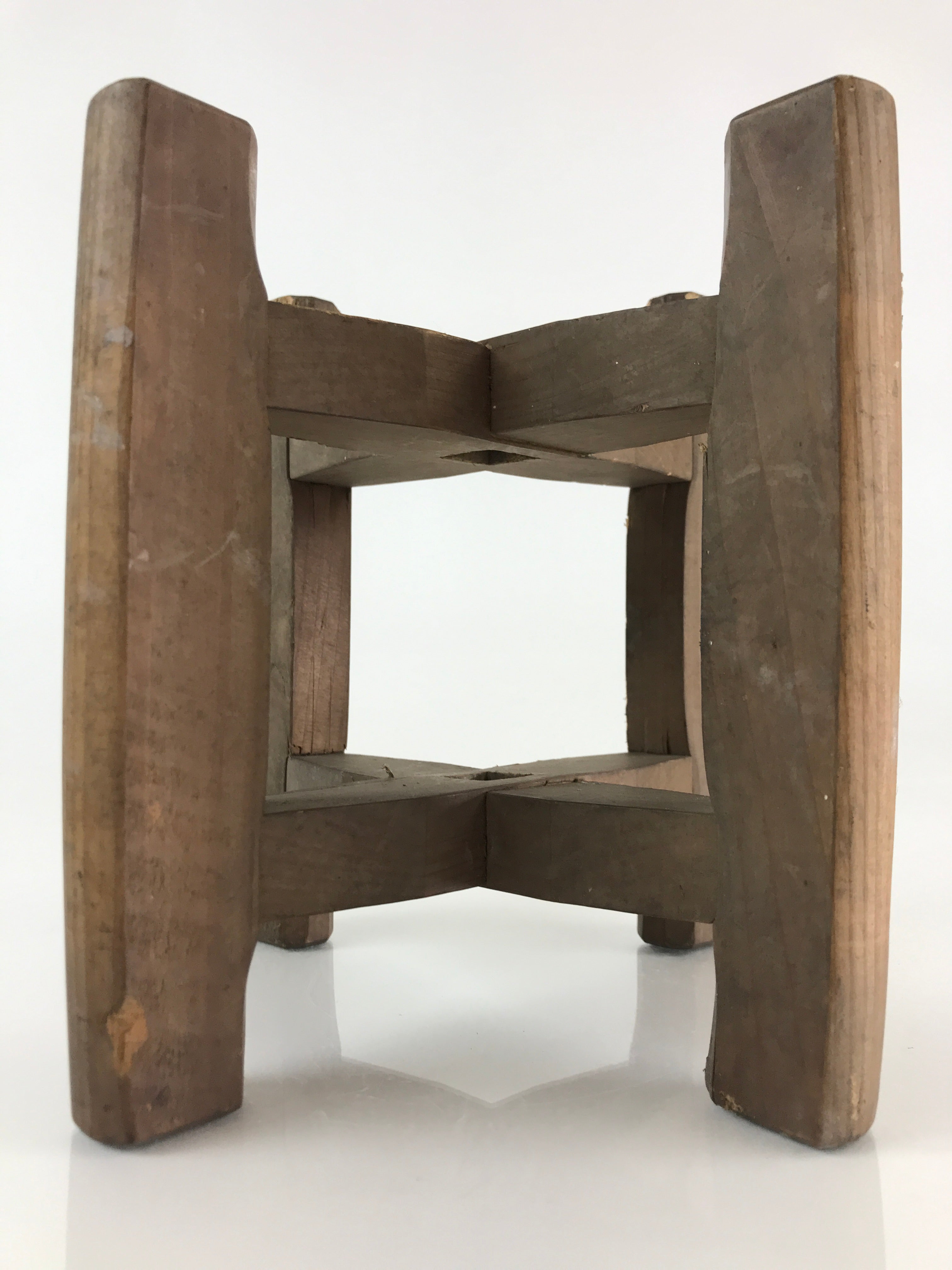 Japanese Wooden Spool Itomaki Vtg Thread Winding Frame Spinning Wheel JK413