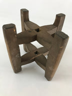 Japanese Wooden Spool Itomaki Vtg Thread Winding Frame Spinning Wheel JK413