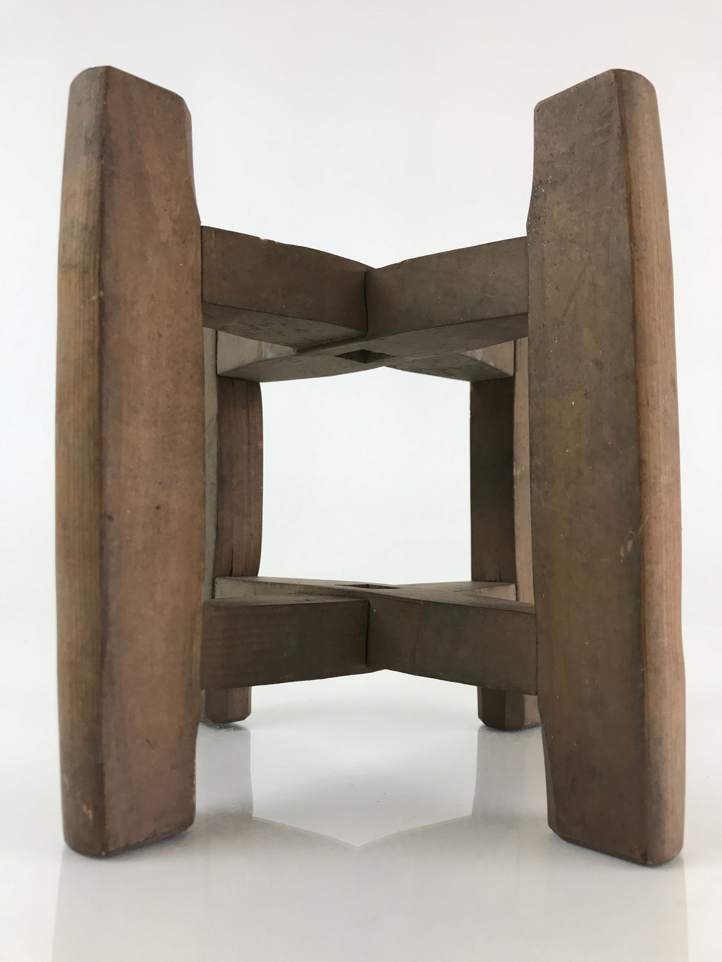 Japanese Wooden Spool Itomaki Vtg Thread Winding Frame Spinning Wheel JK414