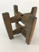 Japanese Wooden Spool Itomaki Vtg Thread Winding Frame Spinning Wheel JK414