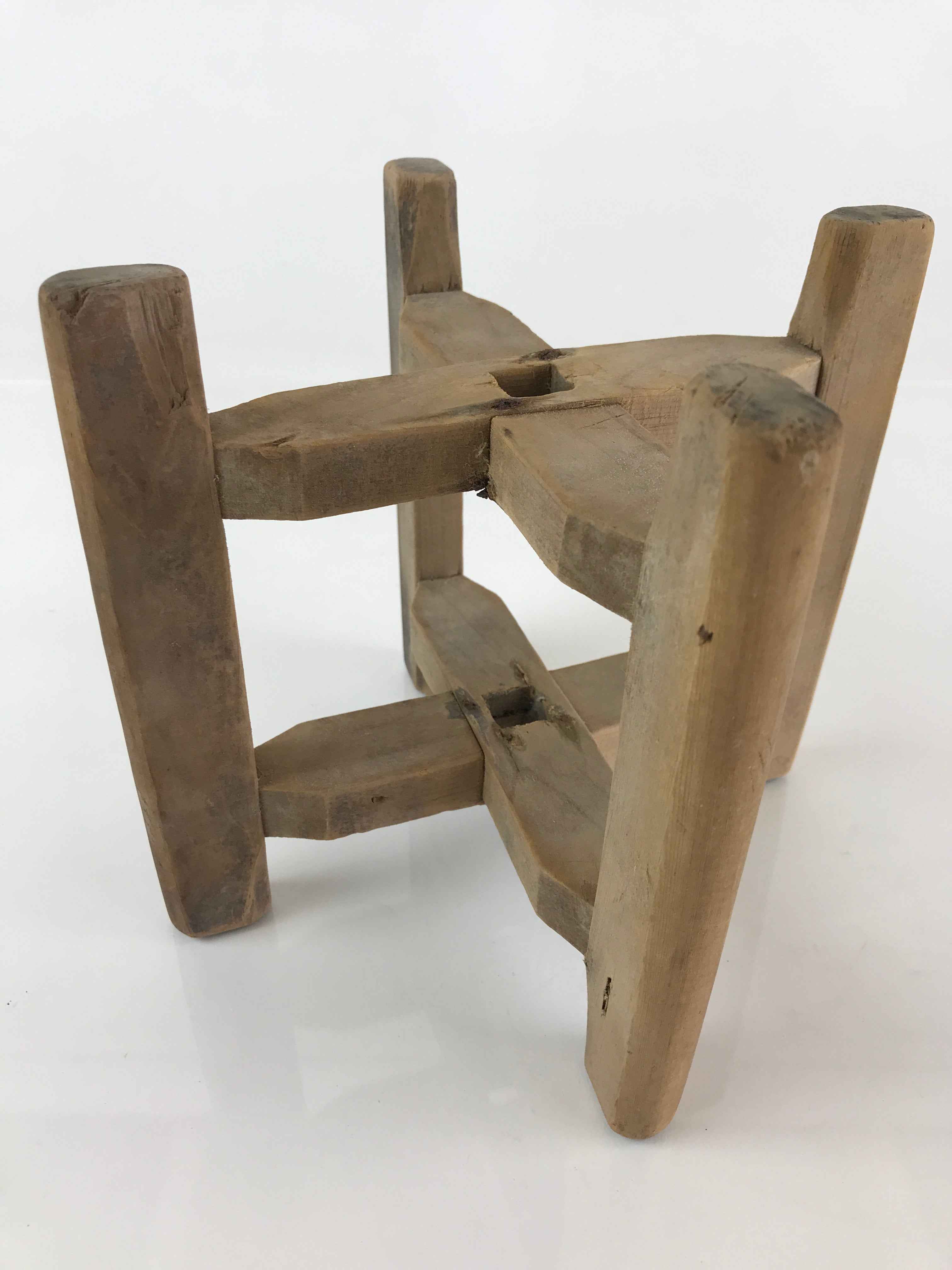 Japanese Wooden Spool Itomaki Vtg Thread Winding Frame Spinning Wheel JK415