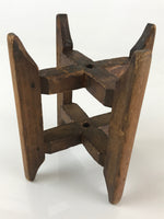 Japanese Wooden Spool Itomaki Vtg Thread Winding Frame Spinning Wheel JK416