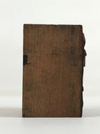 Japanese Wooden Stamp Hanko Inkan Kanji Vtg Metal Seal Merry X'mas Bell HS110
