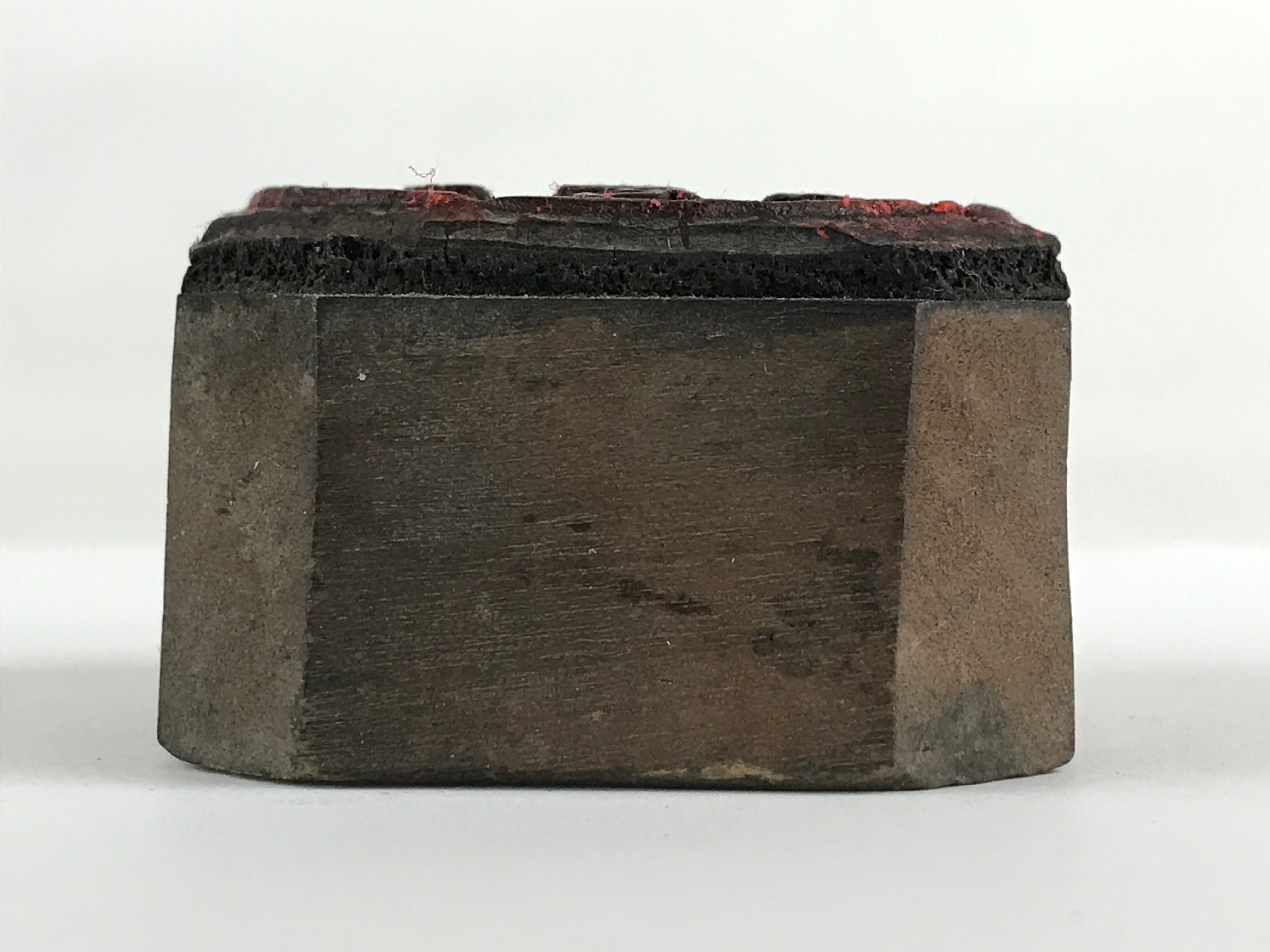 Japanese Wooden Stamp Hanko Inkan Kanji Vtg Rubber Seal Shina Kimono Shop HS112