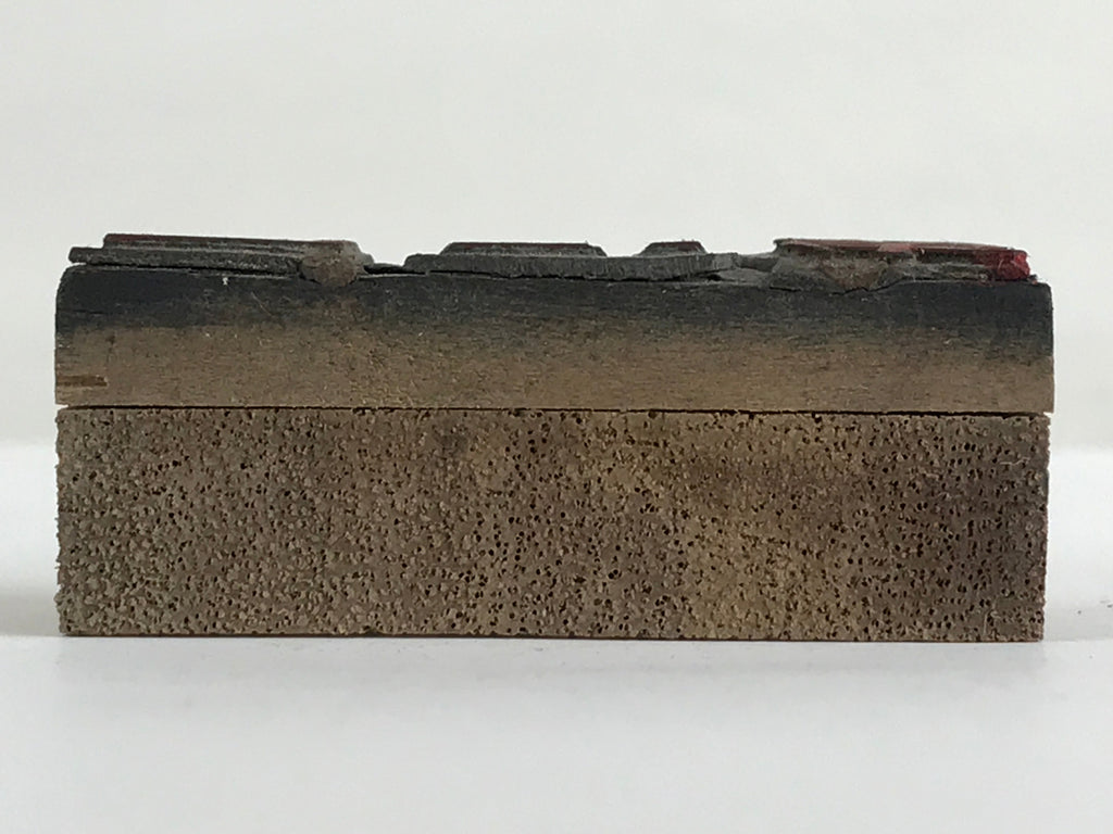 Japanese Wooden Stamp Hanko Inkan Vtg Metal Seal 12th Kanji Dai 12-Kai HS123