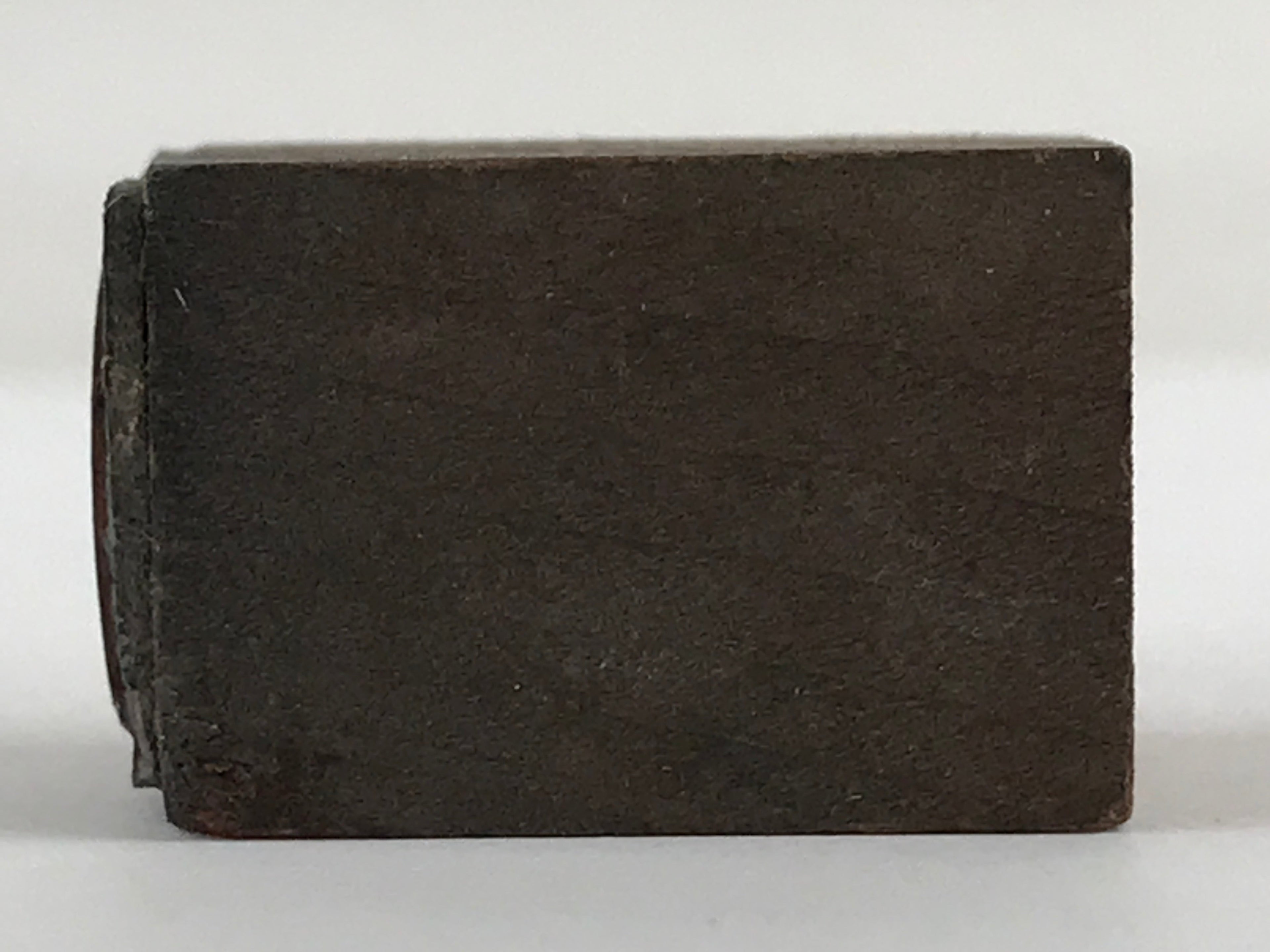 Japanese Wooden Stamp Hanko Inkan Vtg Metal Seal Initial Company Logo Mc HS133