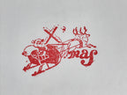 Japanese Wooden Stamp Hanko Inkan Vtg Metal Seal X'mas Santa Claus Sleigh HS126
