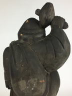 Japanese Wooden Statue Vtg 7 Lucky Gods Daikokuten Wood Carving BD806