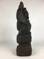 Japanese Wooden Statue Vtg 7 Lucky Gods Daikokuten Wood Carving BD806