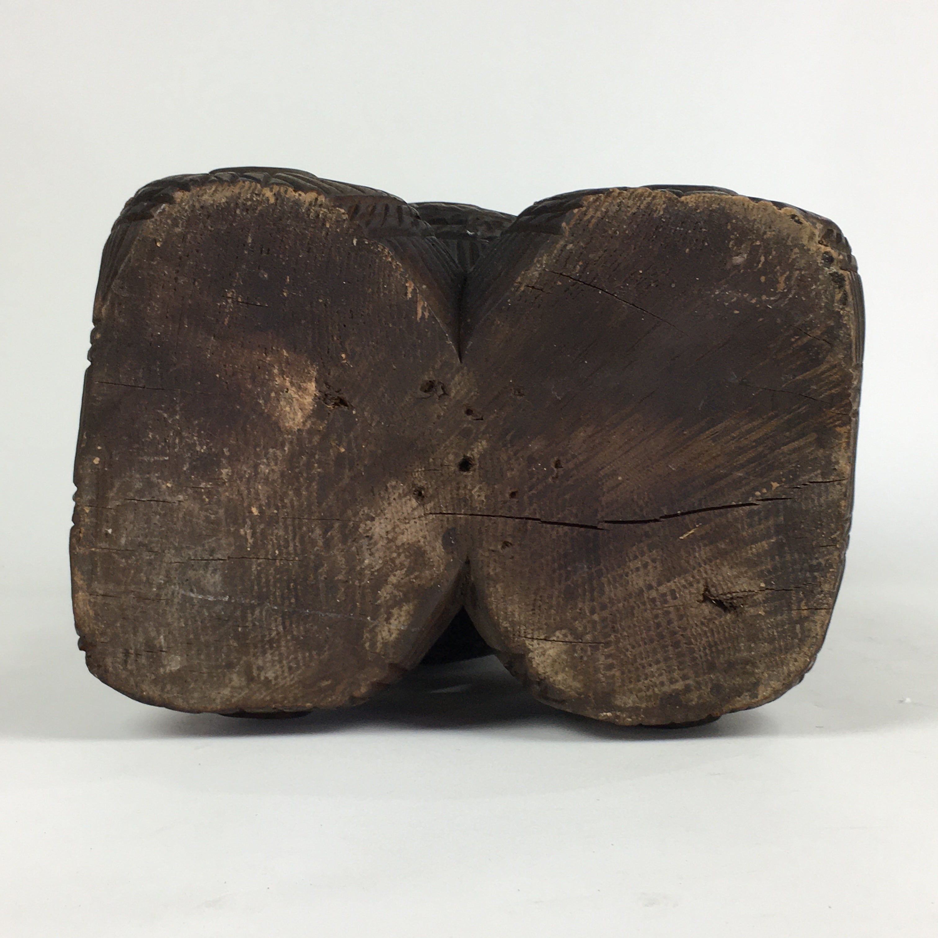 Japanese Wooden Statue Vtg 7 Lucky Gods Daikokuten Wood Carving BD806