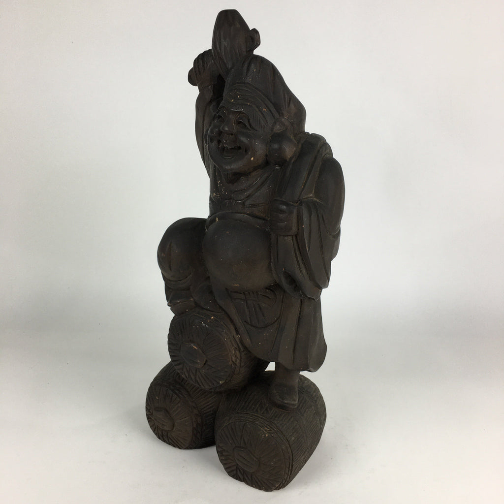 Japanese Wooden Statue Vtg 7 Lucky Gods Daikokuten Wood Carving BD806