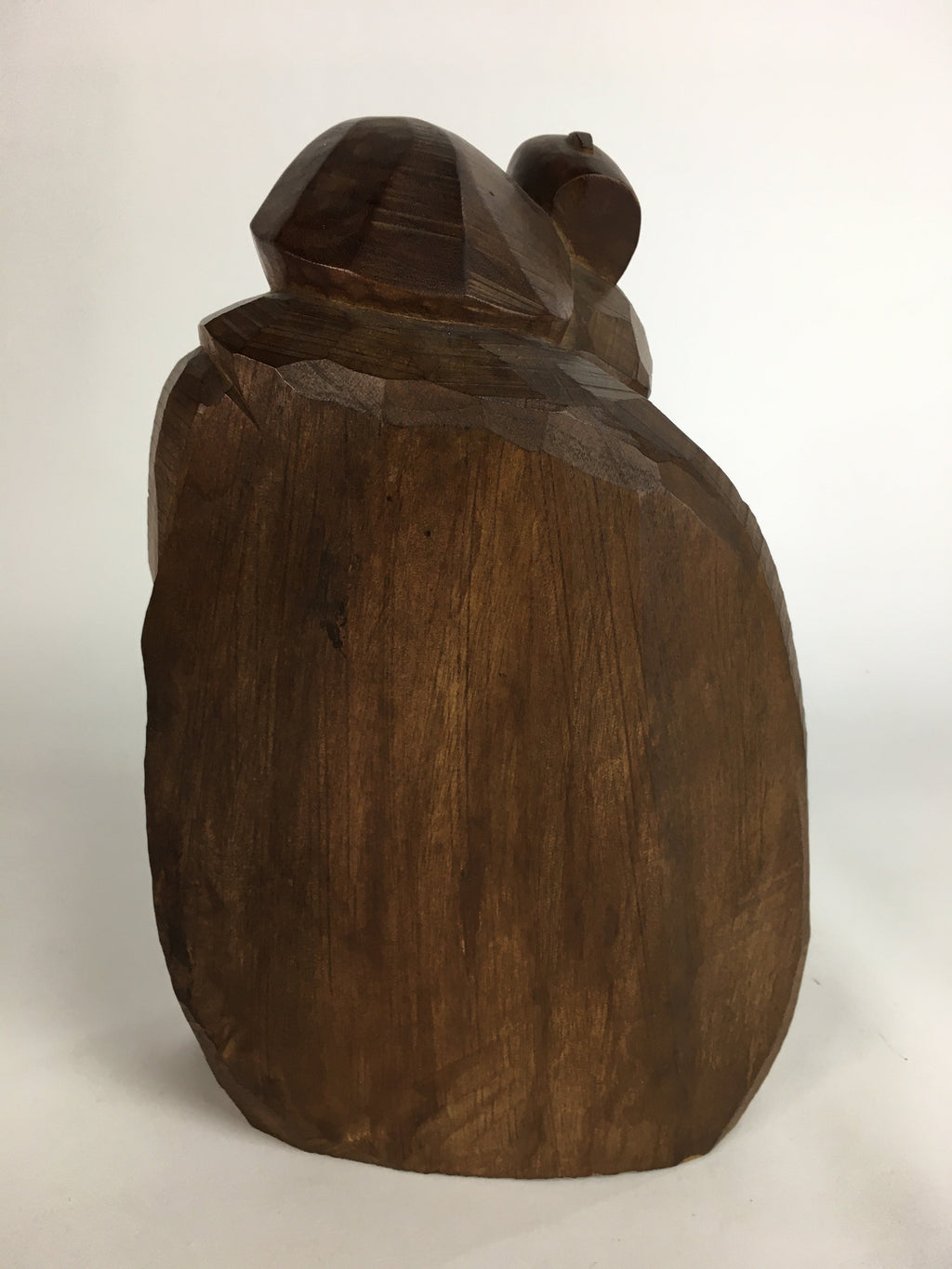 Japanese Wooden Statue Vtg 7 Lucky Gods Daikokuten Wood Carving Brown BD645