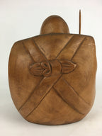 Japanese Wooden Statue Vtg 7 Lucky Gods Ebisu Wood Carving Brown BD807