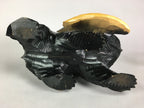 Japanese Wooden Statue Vtg Ainu Bear Wood Carving Ornament Brown AB86