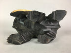 Japanese Wooden Statue Vtg Ainu Bear Wood Carving Ornament Brown AB87