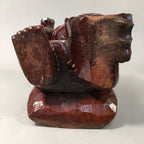 Japanese Wooden Statue Vtg Buddhist Ebisu 7 Gods Good Fortune BD551
