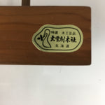 Japanese Wooden Statue Vtg Crane Wood Carving Decoration Kushiro Wetland BD720