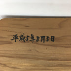 Japanese Wooden Statue Vtg Crane Wood Carving Decoration Kushiro Wetland BD720