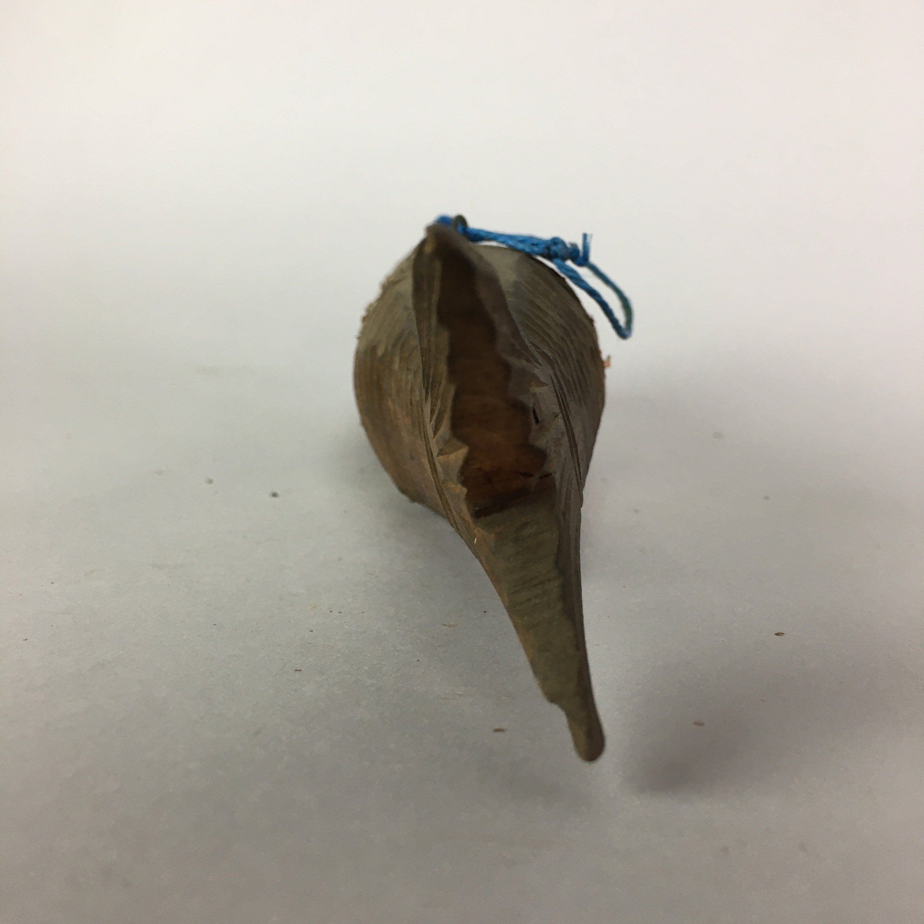 Japanese Wooden Statue Vtg Fish Wood Carving Hanging Decoration Brown BD625