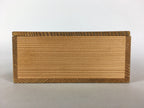 Japanese Wooden Storage 2 Rooms Box Vtg Hako Inside 26x12.7x5 cm WB778