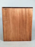 Japanese Wooden Storage Box Pottery Vtg Hako Inside 17.6x17.5x21.5cm WB760