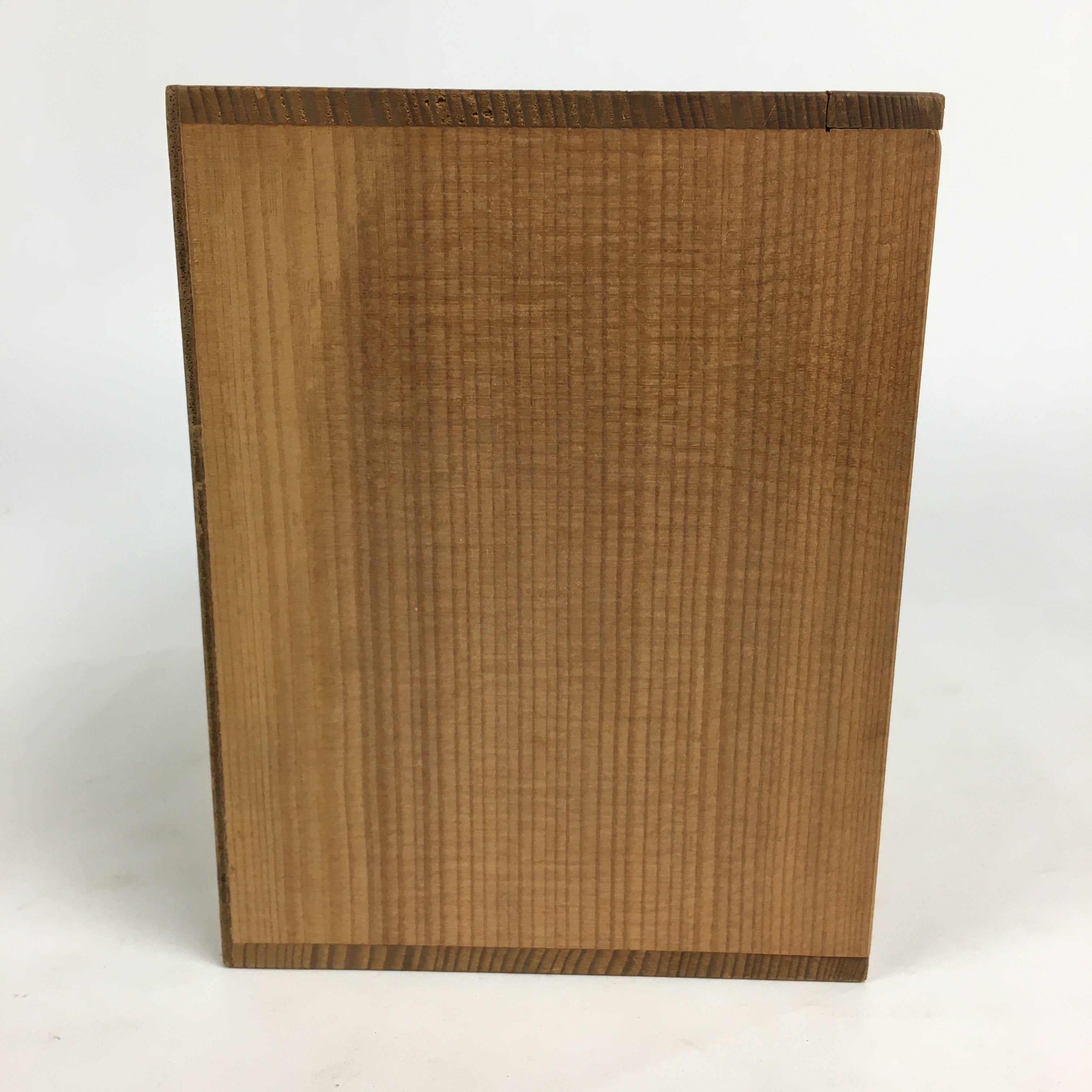Japanese Wooden Storage Box Pottery Vtg Hako Inside 18.7x15.4x11.2cm WB830