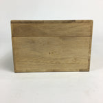 Japanese Wooden Storage Box Pottery Vtg Hako Inside 21.5x14x6.5cm WB828