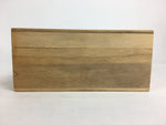 Japanese Wooden Storage Box Pottery Vtg Hako Inside 21.5x14x6.5cm WB828