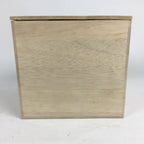 Japanese Wooden Storage Box Pottery Vtg Hako Inside 21.5x21.3x20cm WB815