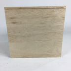 Japanese Wooden Storage Box Pottery Vtg Hako Inside 21.5x21.3x20cm WB815