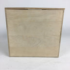 Japanese Wooden Storage Box Pottery Vtg Hako Inside 21.5x21.3x20cm WB815