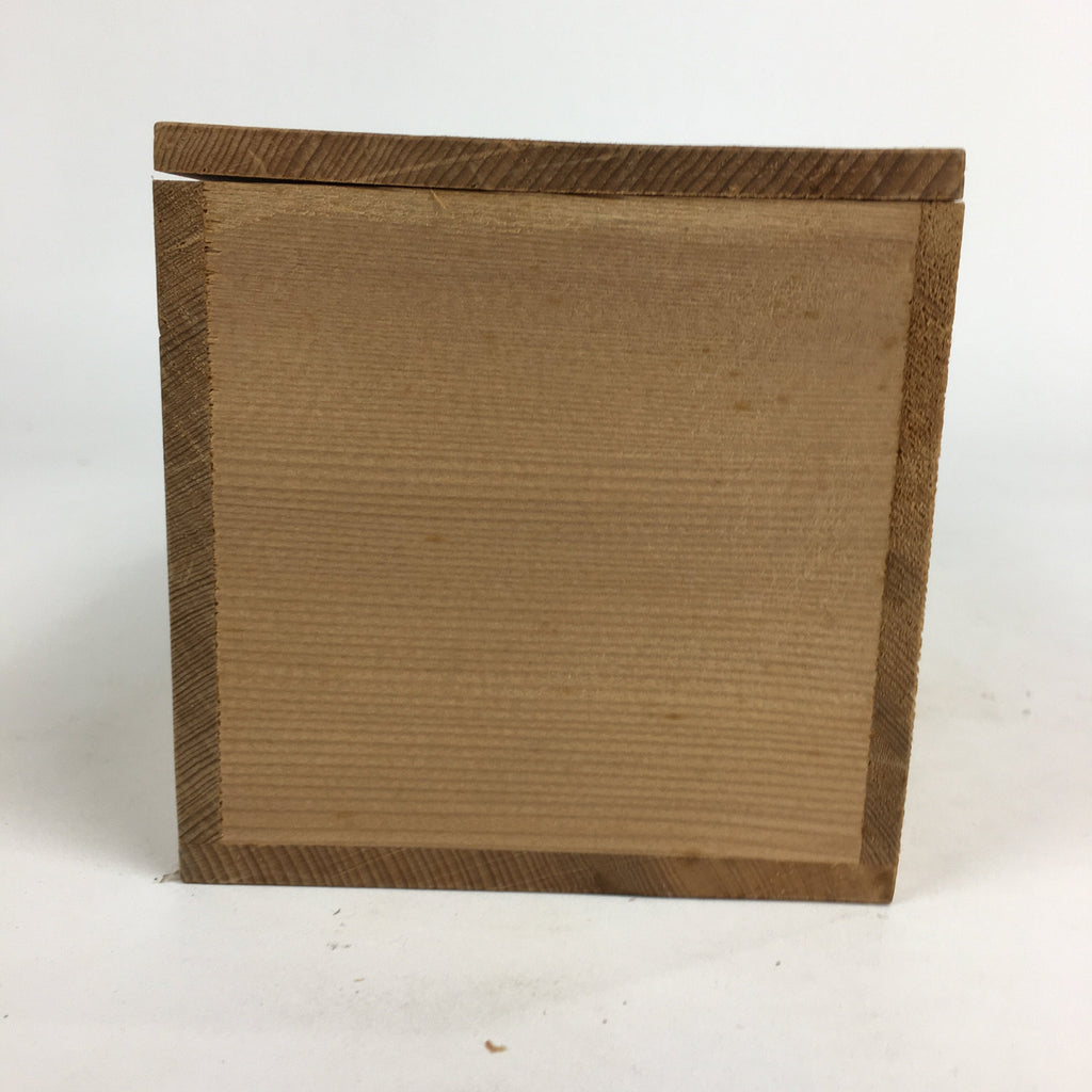 Japanese Wooden Storage Box Pottery Vtg Hako Inside 23.3x9x9cm WB827