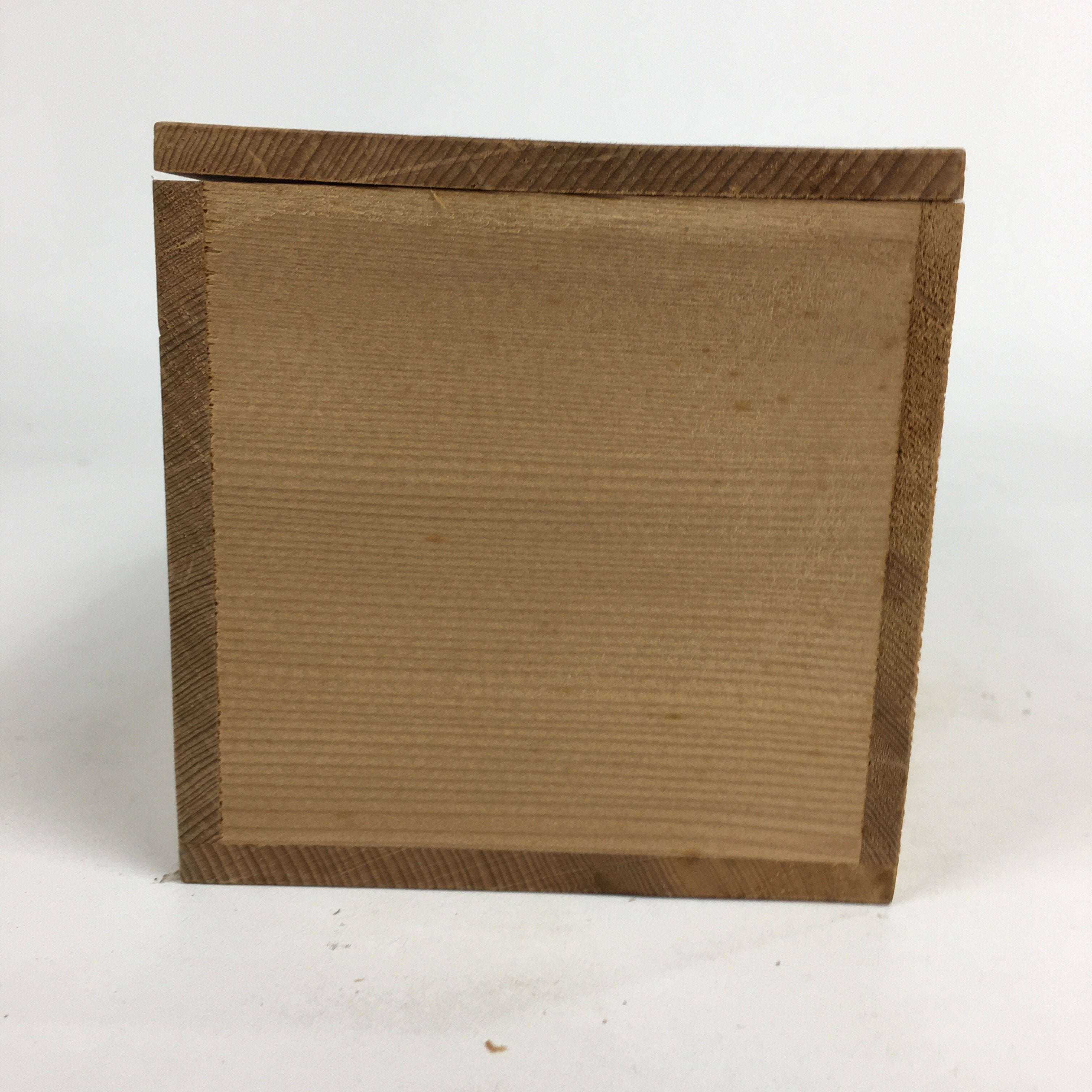 Japanese Wooden Storage Box Pottery Vtg Hako Inside 23.3x9x9cm WB827