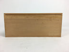 Japanese Wooden Storage Box Pottery Vtg Hako Inside 23.3x9x9cm WB827