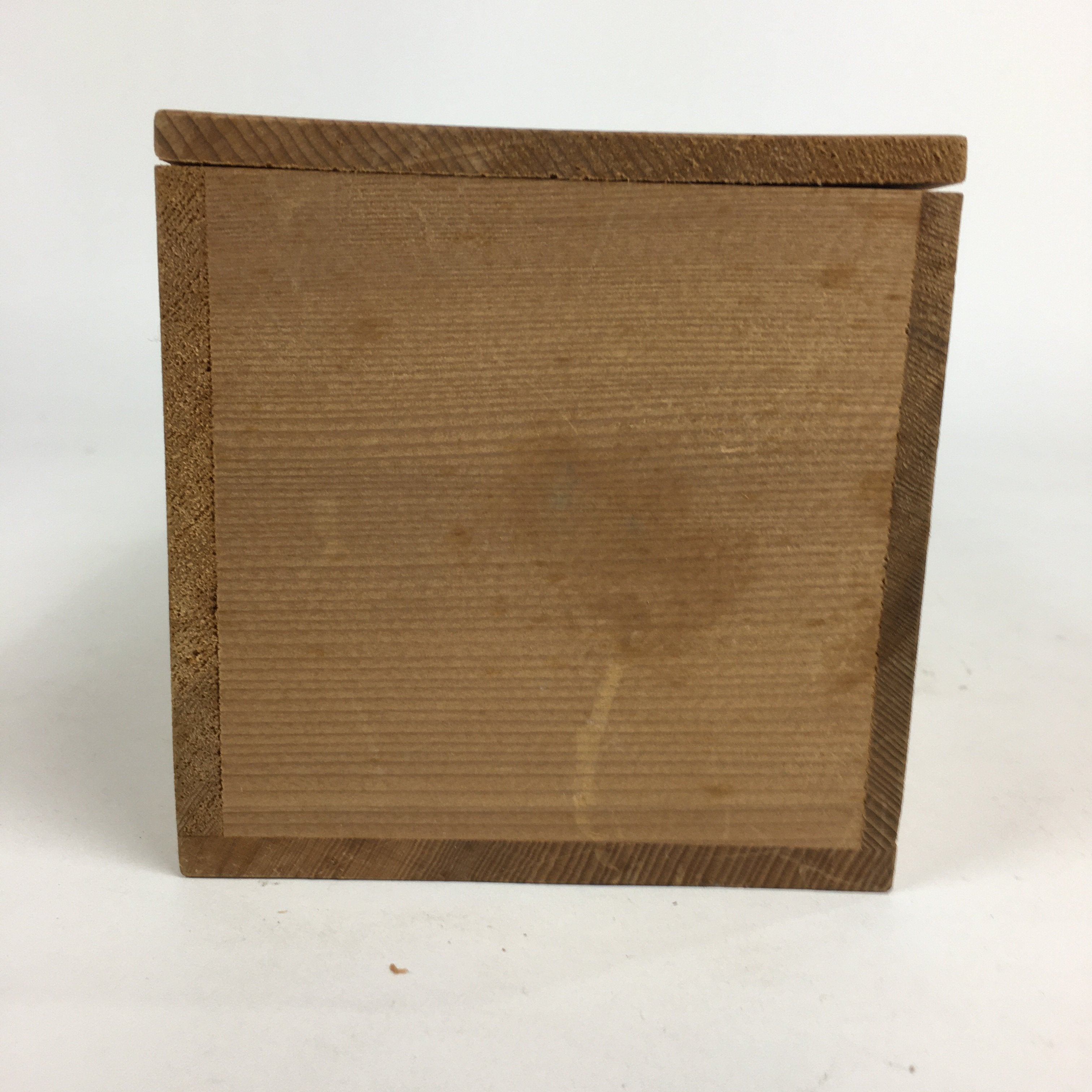 Japanese Wooden Storage Box Pottery Vtg Hako Inside 23.3x9x9cm WB827